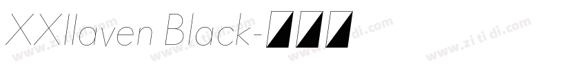 XXIIaven Black字体转换